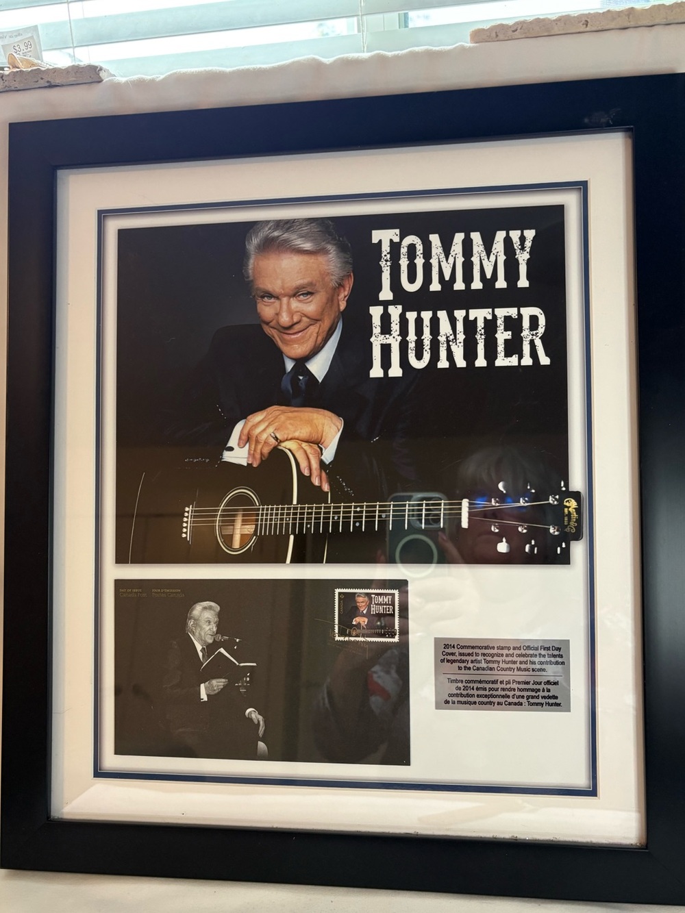 Tommy Hunter 2014 commemorative stamp and official first day cover